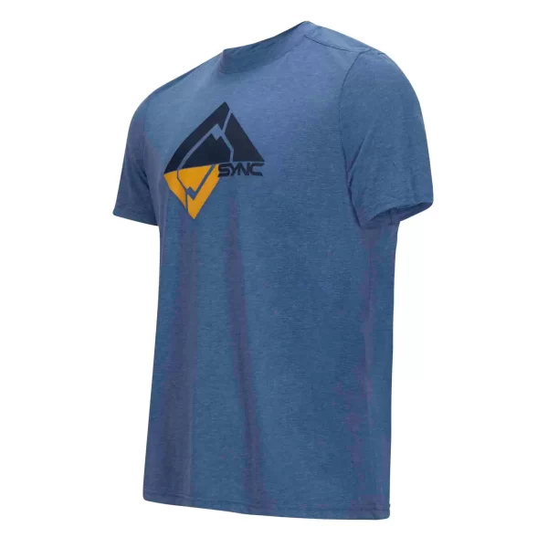 SYNC Performance Men’S Glacier Tee- Bluebird  |  100% Cotton Tee Shirt  |   |  T-Shirts - Image 2